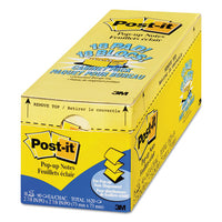 Original Canary Yellow Pop-up Refill Cabinet Pack, 3 X 3, 90-sheet, 18-pack