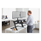 Precision Standing Desk, 42w X 23.2d X 20h, Black