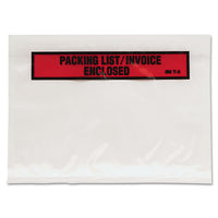 Top Print Self-adhesive Packing List Envelope, 4.5 X 5.5, Clear, 1,000-box