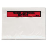 Top Print Self-adhesive Packing List Envelope, 4.5 X 5.5, Clear, 1,000-box
