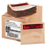 Top Print Self-adhesive Packing List Envelope, 4.5 X 5.5, Clear, 1,000-box