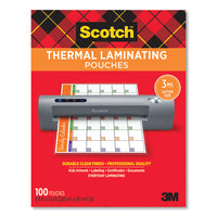 Laminating Pouches, 3 Mil, 9" X 11.5", Gloss Clear, 100-pack
