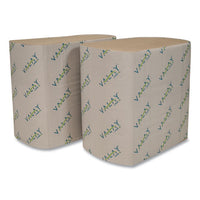 Valay Interfolded Napkins, 2-ply, 6.5 X 8.25, Kraft, 6,000-carton