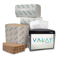 Valay Interfolded Napkins, 2-ply, 6.5 X 8.25, Kraft, 6,000-carton