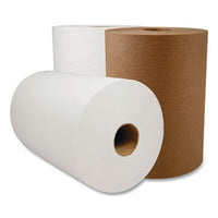 10 Inch Roll Towels, 1-ply, 10" X 800 Ft, Kraft, 6 Rolls-carton