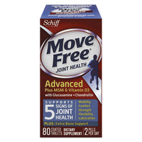 Move Free Advanced Plus Msm & Vitamin D3 Joint Health Tablet, 80 Count, 12-ctn