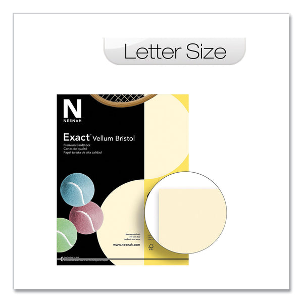 Exact Vellum Bristol Cover Stock, 67 Lb, 8.5 X 11, Ivory, 250-pack