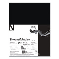 Creative Collection Premium Cardstock, 65 Lb, 8.5 X 11, Black, 50-pack