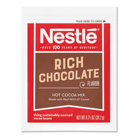 Hot Cocoa Mix, Rich Chocolate, .71oz, 50-box