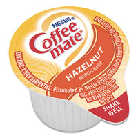 Liquid Coffee Creamer, Hazelnut, 0.38 Oz Mini Cups, 50-box, 4 Boxes-carton, 200 Total-carton