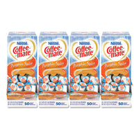 Liquid Coffee Creamer, Pumpkin Spice, 0.38 Oz Mini Cups, 50-box, 4 Boxes-carton, 200 Total-carton