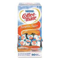 Liquid Coffee Creamer, Pumpkin Spice, 0.38 Oz Mini Cups, 50-box, 4 Boxes-carton, 200 Total-carton