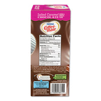 Liquid Coffee Creamer, Salted Caramel Chocolate, 0.38 Oz Mini Cups, 50-box