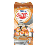 Liquid Coffee Creamer, Vanilla Caramel, 0.38 Oz Mini Cups, 50-box, 4 Boxes-carton, 200 Total-carton