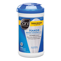 Hands Instant Sanitizing Wipes, 6 X 5, White, 150-canister, 12-ct