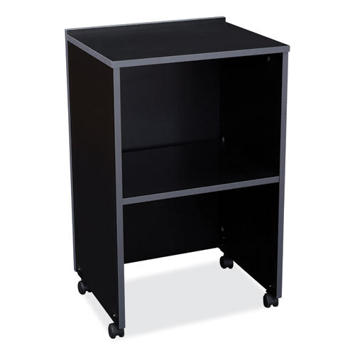 Av Cart/lectern Base, 21.12 X 17.5 X 33.75, Black, Ships In 1-3 Business Days