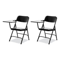 5200 Series Right-side Tablet-arm Folding Chair, Supports Up To 480 Lb, 17.25" Seat Height, Black, 2/ct,ships In 1-3 Bus Days