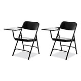 5200 Series Right-side Tablet-arm Folding Chair, Supports Up To 480 Lb, 17.25" Seat Height, Black, 2/ct,ships In 1-3 Bus Days
