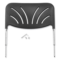 Backrest For Nps 6600 Series Elephant Z-stools, 16.25 X 4.5 X 19, Plastic/steel, Black, Ships In 1-3 Business Days