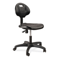 6700 Series Polyurethane Adj Height Task Chair, Supports 300 Lb, 16"-21" Seat Ht, Black Seat/back/base, Ships In 1-3 Bus Days