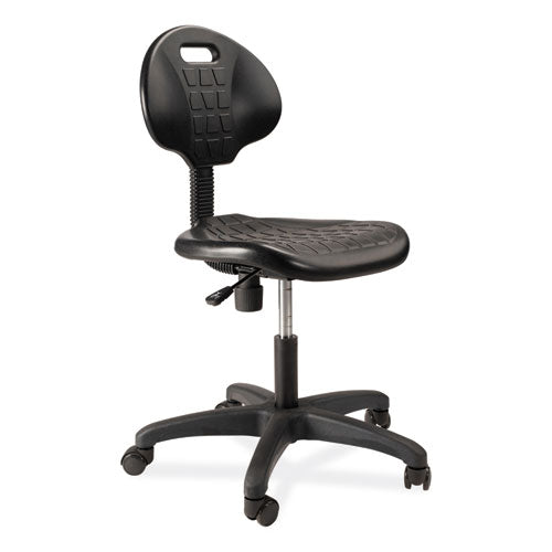 6700 Series Polyurethane Adj Height Task Chair, Supports 300 Lb, 16"-21" Seat Ht, Black Seat/back/base, Ships In 1-3 Bus Days