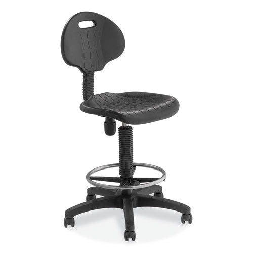 6700 Series Polyurethane Adj Height Task Chair, Supports 300 Lb, 22"-32" Seat Ht, Black Seat/back/base, Ships In 1-3 Bus Days