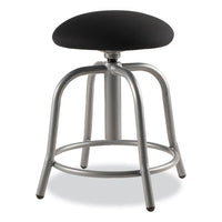 6800 Series Height Adj Fabric Seat Swivel Stool, Supports 300 Lb, 18"-25" Seat Ht, Black Seat/gray Base,ships In 1-3 Bus Days