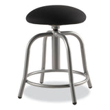 6800 Series Height Adj Fabric Seat Swivel Stool, Supports 300 Lb, 18"-25" Seat Ht, Black Seat/gray Base,ships In 1-3 Bus Days