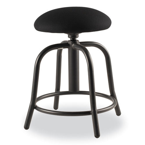 6800 Series Height Adj Fabric Seat Swivel Stool, Supports 300 Lb, 18"-25" Seat Height, Black Seat/base, Ships In 1-3 Bus Days