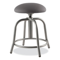 6800 Series Height Adj Fabric Padded Swivel Stool, Supports 300 Lb, 18"-25" Ht, Charcoal Seat/gray Base,ships In 1-3 Bus Days
