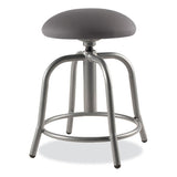 6800 Series Height Adj Fabric Padded Swivel Stool, Supports 300 Lb, 18"-25" Ht, Charcoal Seat/gray Base,ships In 1-3 Bus Days