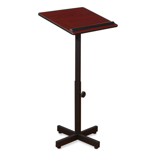 Portable Presentation Lectern Stand, 20 X 18.25 X 44, Mahogany, Ships In 1-3 Business Days