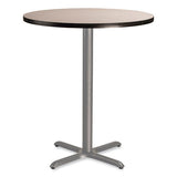 Cafe Table, 36" Diameter X 42h, Round Top/x-base, Gray Nebula Top, Gray Base, Ships In 1-3 Business Days