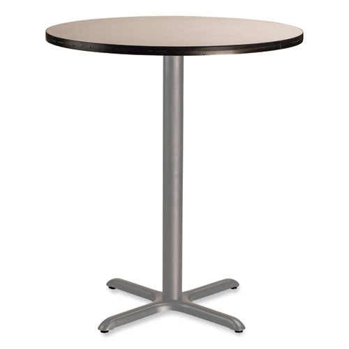 Cafe Table, 36" Diameter X 42h, Round Top/x-base, Gray Nebula Top, Gray Base, Ships In 1-3 Business Days