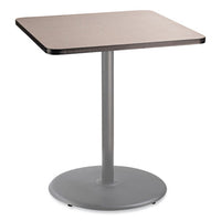 Cafe Table, 36w X 36d X 42h, Square Top/round Base, Gray Nebula Top, Gray Base, Ships In 1-3 Business Days