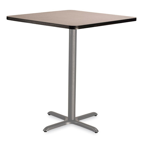 Cafe Table, 36w X 36d X 42h, Square Top/x-base, Gray Nebula Top, Gray Base, Ships In 1-3 Business Days