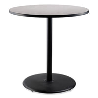 Cafe Table, 36" Diameter X 42h, Round Top/base, Gray Nebula Top, Black Base, Ships In 1-3 Business Days