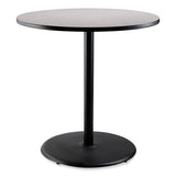 Cafe Table, 36" Diameter X 42h, Round Top/base, Gray Nebula Top, Black Base, Ships In 1-3 Business Days