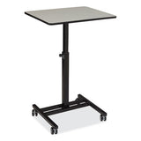 Sit-stand Student's Desk, 20.75" X 26" X 27.75" To 44.5", Gray Nebula, Ships In 1-3 Business Days
