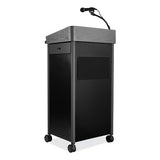 Greystone Lectern With Sound, 23.5 X 19.25 X 45.5, Charcoal Gray, Ships In 1-3 Business Days