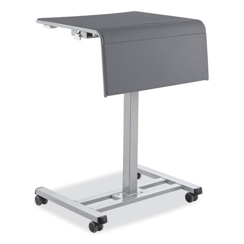 Sit-stand Student Desk Pro, 23.5" X 19.5" X 28.5" To 41.75",  Charcoal Gray, Ships In 1-3 Business Days