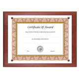 Award-a-plaque Document Holder, Acrylic-plastic, 10-1-2 X 13, Mahogany