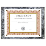 Award-a-plaque Document Holder, Acrylic-plastic, 10-1-2 X 13, Black