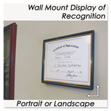 Framed Achievement-appreciation Awards, Two Designs, Letter