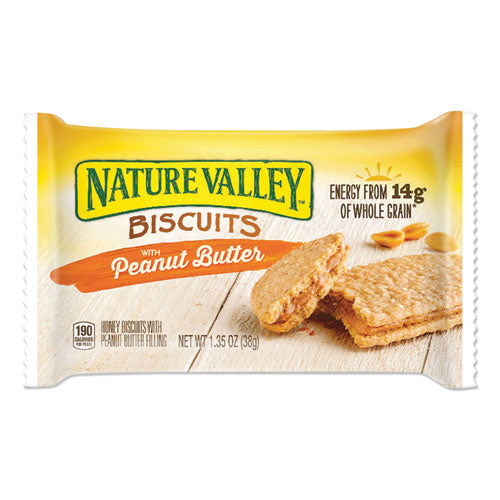 Biscuits, Honey With Peanut Butter, 1.35 Oz Pouch, 16-box