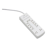 Surge Protector, 10 Ac Outlets, 2 Usb Ports, 6 Ft Cord, 3000 J, White