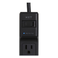 Surge Protector, 6 Ac Outlets, 4 Ft Cord, 600 J, Black