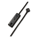 Indoor Extension Cord With Usb Ports, 8 Ft, Black