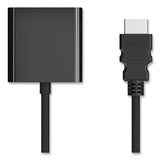 Hdmi To Vga Adapter, 6", Black