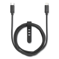 Braided Lightning Cable To Usb-c Cable, 6 Ft, Black